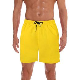 Men's Shorts For Men Quick Beach Dry Color Straight Plain Speedos Waterproof Tasron Men'S Pants White PartyMen's