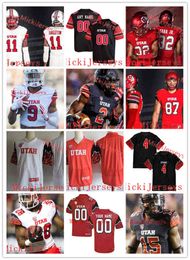 Xflsp 2022 College Custom Utah Utes Stitched College Football Jersey 70 Jackson Barton Jersey 16 Nygel King 69 Lo Falemaka 23 Julian Blackmon 6