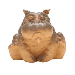 Decorative Objects & Figurines Hippo Piped Spitter Statue Water Feature Fountain Pond Garden Ornament Decor
