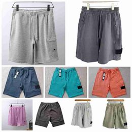 quality Summer Cotton Terry shorts European American hip hop street style short fashion running loose quick dry Washing process of pure cotton fabric Beach pants