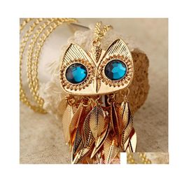 Pendant Necklaces Necklace Pendants Style Vintage Men Women Beautifly Fashion Accessories Owl Chains Hjewelry Drop Delivery Jewellery Dhysi