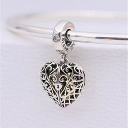 Shine Gate of Love Dangle Charm 925 Silver Pandora Charms dla Bransoletki DIY Biżuteria Zestawy Luźne Koraliki Srebrne Hurtownie 767577CZ