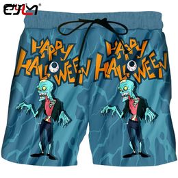 Fashion Halloween Man Zombie Selling Wholesale Beach Shorts 6XL Mens 3D Printed Clothing 220623