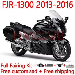 OEM Fairings For YAMAHA FJR-1300 FJR 1300 A CC FJR1300A 2001-2016 Years Moto Body 38No.84 FJR1300 13 14 15 16 FJR-1300A 2013 2014 2015 2016 Full Bodywork Kit Gloss Black