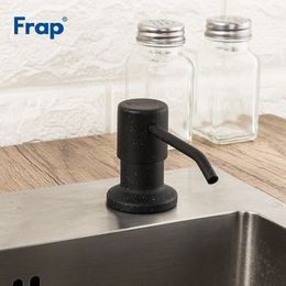 FRAP Liquid Soap Dispenser Stainless Steel Deck Mounted Kitchen s Black Built in Counter top Y350142 Y200407