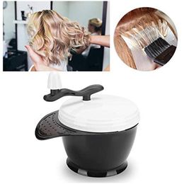 Hairdressing Baked Oil Dyeing Bowl Manual Mixer Color Palette Tones Mixing W220324