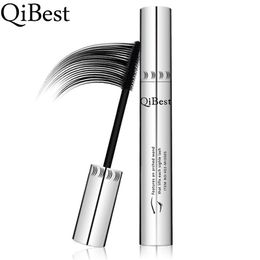 Qibest 3D Black Mascara Waterproof Lengthening Curling Eye Lashes Rimel Mascara Silicone Women Professional Makeup 5g