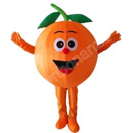 Halloween Orange pumpkin Mascot Costumes High quality Cartoon Mascot Apparel Performance Carnival Adult Size Event Promotional Advertising Clothings