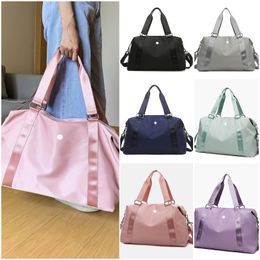 LU-203 Unisex Yoga Handbags Travel Beach Duffel Bag Shoulder Bags Large Capacity Waterproof Fitness Exercise Gym Cross Body Bags