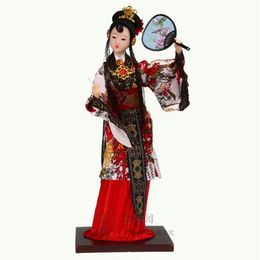 -Authentischer Peking Tang Fang Silk Puppenhandwerk Geschenk Souvenir Ornamente Business Affairs253z