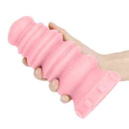 Nxy Sex Anal Toys Macaron Modeling Super Huge Dildo Plug Big Butt Vaginal Anus Dilator Adult Games Erotic for Men Women Product 1220