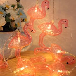Strings Light Flamingos LED Twinkle Chandeliers The Roses Are Colourful Lights Holiday Speed Sell TongLED