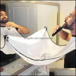 Cutting Cape Hair Care Styling Tools Products Beard Shaving Apron Shave Gather Cloth Bib Facial Dye Trimmings Catcher With Two Suction Cup