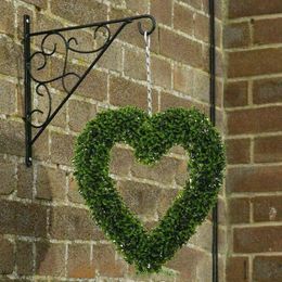 Decorative Flowers & Wreaths Garden Products Topiary Boxwood Heart Door Hanging Love Home DecorDecorative