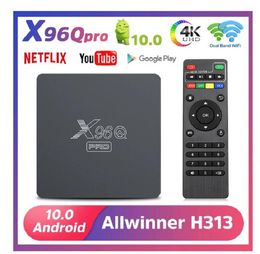 X96Q PRO TV BOX Android 10.0 Allwinner H313 2.4G WIFI Media Player Y0utube set top box pk x96 h96 hk1