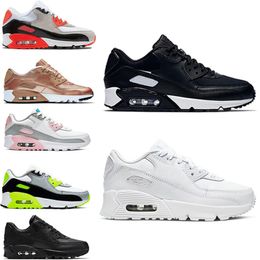 Topquality 90s Designers Kids Running Shoes Baby Toddler Trainers Children Boy Girls Sport Tennis Outdoor White Black Chaussures Zapatos