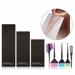 Hairdresser Dyeing Tool Set Highlighting Aluminum Foil Board Hair Salon Tool Accessories 3-Piece Set 220721