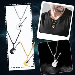 girls locket chain Australia - Chains Couple Steel Personalized Pendant Jewelry Stainless Guitar Cross Pendants Necklaces With Pictures Girls Locket NecklaceChains