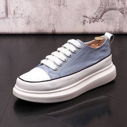 Luxury Designer Wedding Dress Party Shoes High Quality White Men's Light Sports Casual Sneaker Breathable Round Toe Lace Up Thick bottom Walking Loafers E271