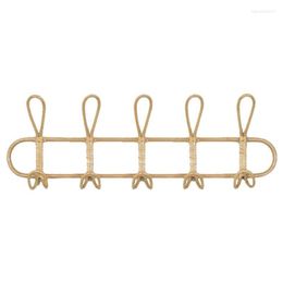 Hangers & Racks AT69 -Large Rattan Wall Hooks Clothes Hat Hanging Hook Crochet Cloth Holder Organiser Decor For Home