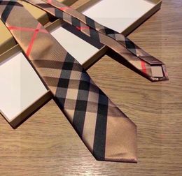 With BOX High Quality Luxury Men Business Neck Ties Stripes Fashion Ties 3Colors Silk 100% Gentleman Neckties Designers262Z