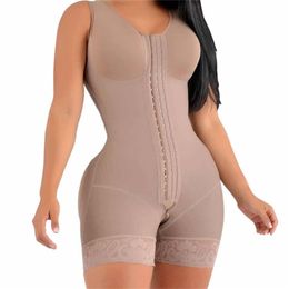 High Compression Short Girdle With Brooches Bust For Daily And Post Use Slimming Sheath Belly Women 220513
