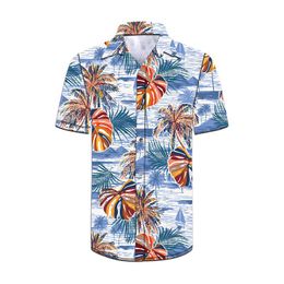 polyester shirts for sublimation UK - Men's Tracksuits Mens Polyester Camouflaged Short Sleeve Shirt And Shorts Custom Sublimation Coconut Hawaiian Beach SuitMen's