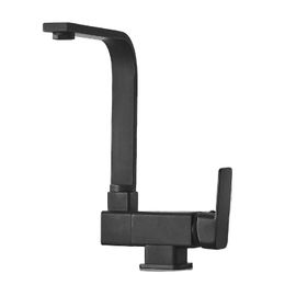 Kitchen Faucets Black Brass Front Window And Cold Water Faucet Under Creative Folding Tap Rotatable FaucetKitchen