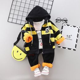 Clothing Sets 0-4 Years High Quality Boys Clothes 2022 Winter Warm Thicken Woollen Children Kids Baby SetClothing