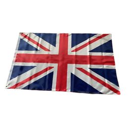 -90 * 150 cm Union Jack Tomada de fábrica em estoque 3 * 5 polegadas 100% poliéster Decoração de suspensão Brownain Inglaterra Reino Unido