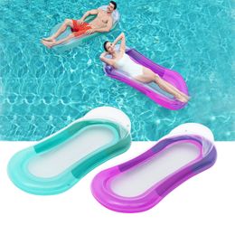 84cm Portable PVC Swimming Inflatable Water Hammock Pool Lounge Water Floating Bed Chair