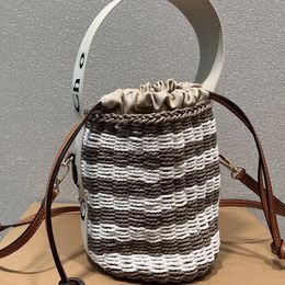 Fashion Designer Bags For Woman Luxury Wicker Woven Female Totes Straw Handbag Lady Womens Crossbody Tote Shoulder purse Handbags Bag Backpak Drawstring Bucket