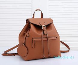 2022 new fashion Backpack Women Schoolbag Men Satchel Leather Shoulders Bag Lady Mobile Phone Purse top quality