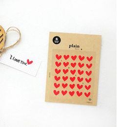 Gift Wrap Suatelier Mini Heart Star Stickers Scrapbooking Material Planner Remarking Label Sticker DIY Craft Journal Decoration 2022Gift