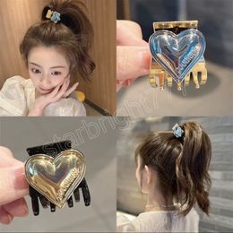 Alloy Clamps Headdress Heart-shaped Hair Clips Female Head Small Hair Catch Bangs Top Clip Hairpin