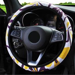 Steering Wheel Covers 38cm Butterfly Pattern Car Cover Elastic Band Volante Esportivo Anti Slip Auto Decorate Accessories For GirlsSteering