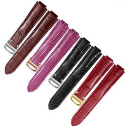 Watch Bands Yopo Crocodile Leather Watchband Replacement Strap For Ballon Ble DE Sereis Genuine Bracelet Folding Buckle Hele22