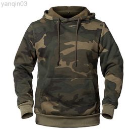 Men Camouflage Hoodies New Fashion Sweatshirt Male Camo Hoody Hip Autumn Winter Hoodie Men Clothing Us/Eur size L220801