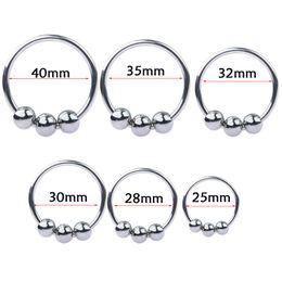 3-Beads Penis Ring Foreskin Correction Glans Delay Cbt BDSM Lock sexy Toys For Men Cock Adult Erotic Products