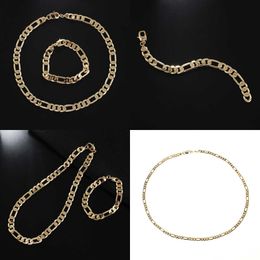 designer plates set Australia - Designer New gold-plated temperament copper chain necklace personality atmosphere Necklace Bracelet Set