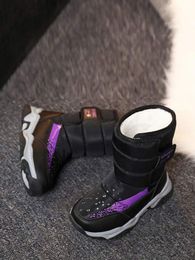 Girls Letter Graphic Snow Boots SHE