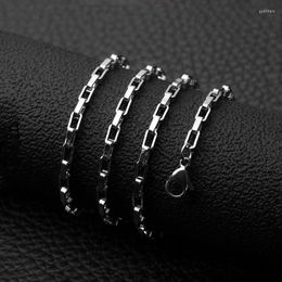Chains Fashion Titanium Steel Long Box Chain Stainless Necklace Men And Women Sweater Wholesale Godl22