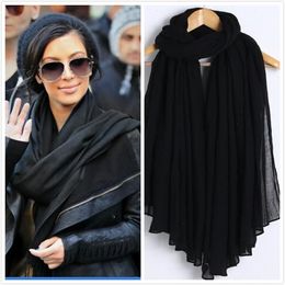 Fashion Women Amp Men Scarf Cotton Viscose Soft Ladies Shawls Female Wraps Pashmina Muslim Hijab Scarves Drop Ship