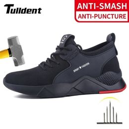 WorkSafety Shoes Men Boots Women Steel Toe Cap Sport Snekers Puncture Proof Crash Light Wear Resistant Industrial Quality 220728