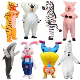 Mascot doll costume Halloween Costumes For Adult Men Women Shark Animal Inflatable Costume Carnival Party Clown Christmas Role Play Dress