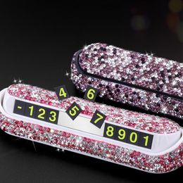 Interior Decorations Gift Phone Number Card Hideable Sun-resistant Compact Hidden Rhinestone For Business GiftsInterior