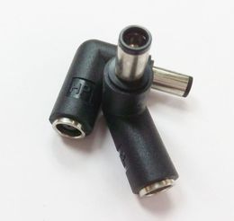 Connectors, 90 degree Right Angled DC 7.4x5.0mm Male to Female plug for HP-Laptop/5PCS