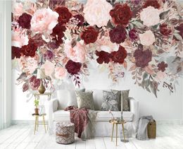 3D wallpaper mural abstract flower american pastoral murals background wall living room bedroom home design photo wallpaper