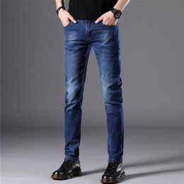 Top Quality Length Men Jeans On s Long Pants For Male 201128