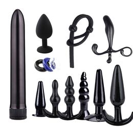 sexy Toys Anal Beads Plug Uni Butt G-spot Prostate Massager Silicone Adult For Woman Men Gay Erotic Products